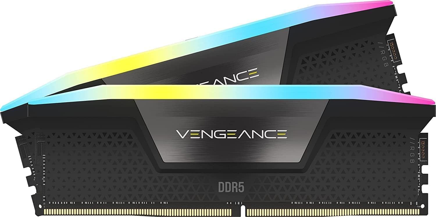Corsair Vengeance RGB DDR5 RAM 32GB (2x16GB) 6000MHz CL36 Black