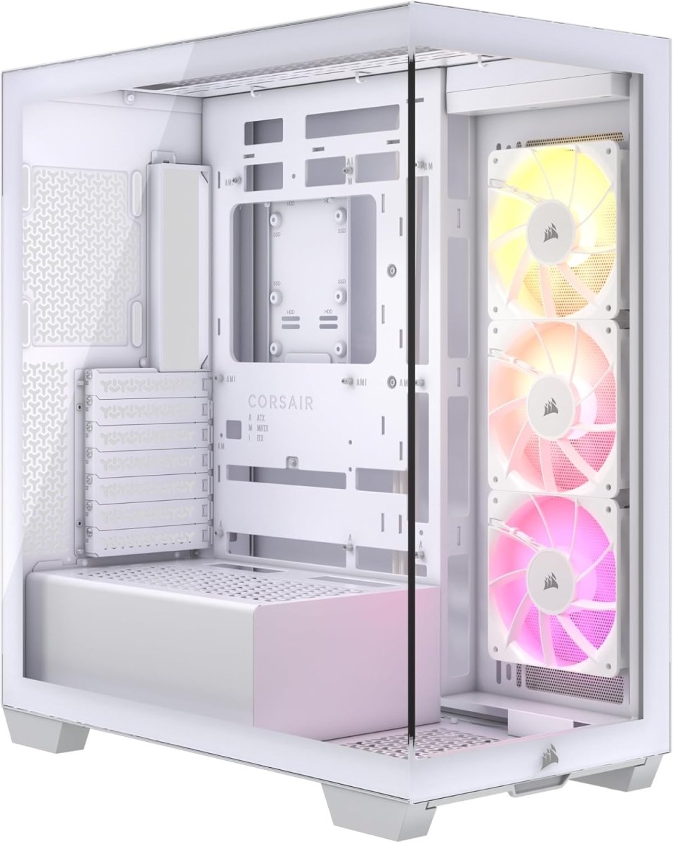 Corsair 3500X ARGB Mid-Tower PC Case Panoramic Tempered Glass - OPCbleu
