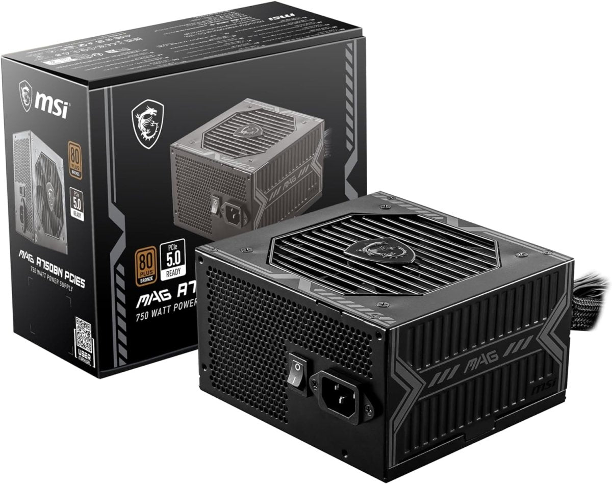 MSI MAG A750BN PCIE5 Non-Modular Gaming 750W Power Supply - OPCbleu