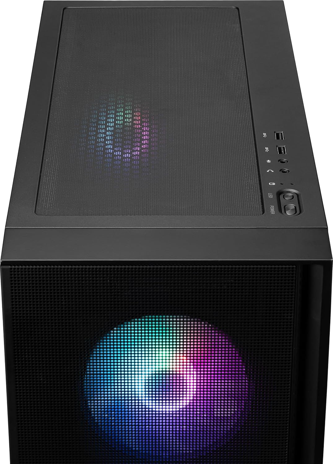 MSI MAG Forge 321R Airflow Mid-Tower PC Case Black - OPCbleu