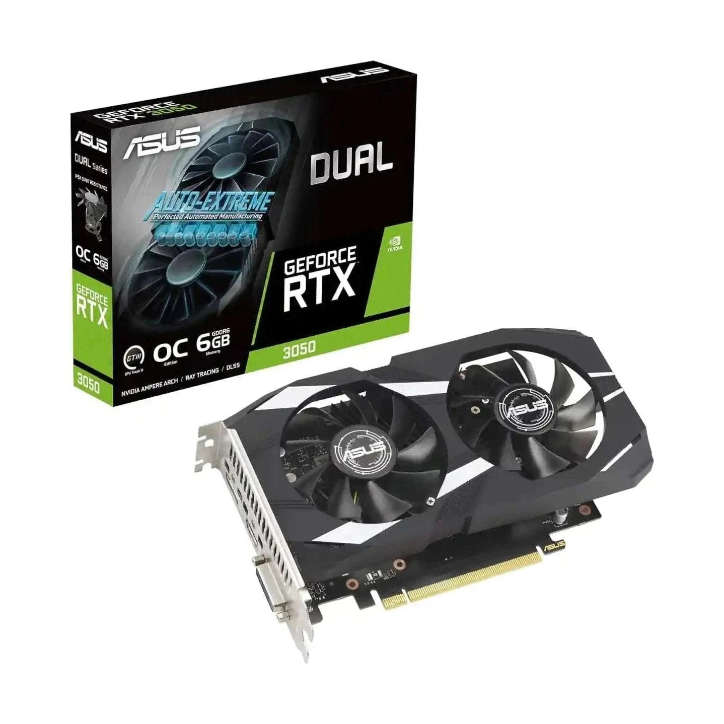 ASUS Dual GeForce RTX 3050 6GB OC Edition Gaming Graphics Card - OPCbleu