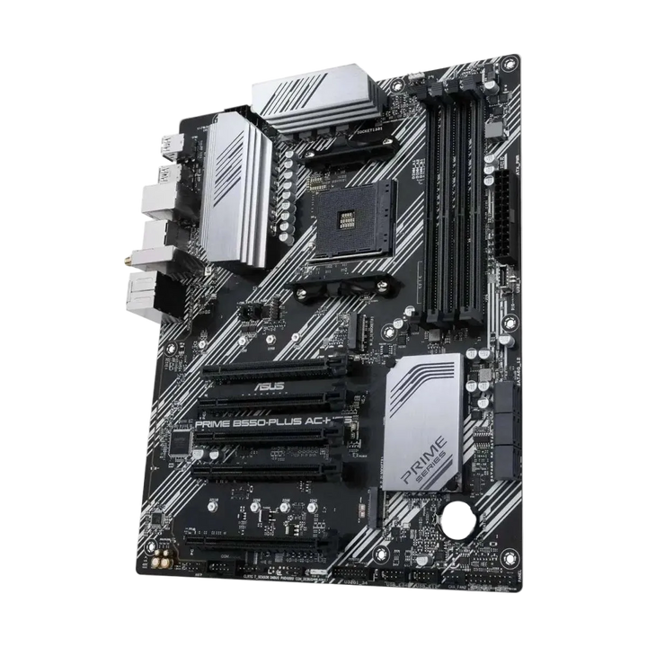 ASUS Prime B550-PLUS AC-HES ATX Carte mère AMD AM4 PCIe 4.0 WiFi 5 – Noir — PCIe 4.0