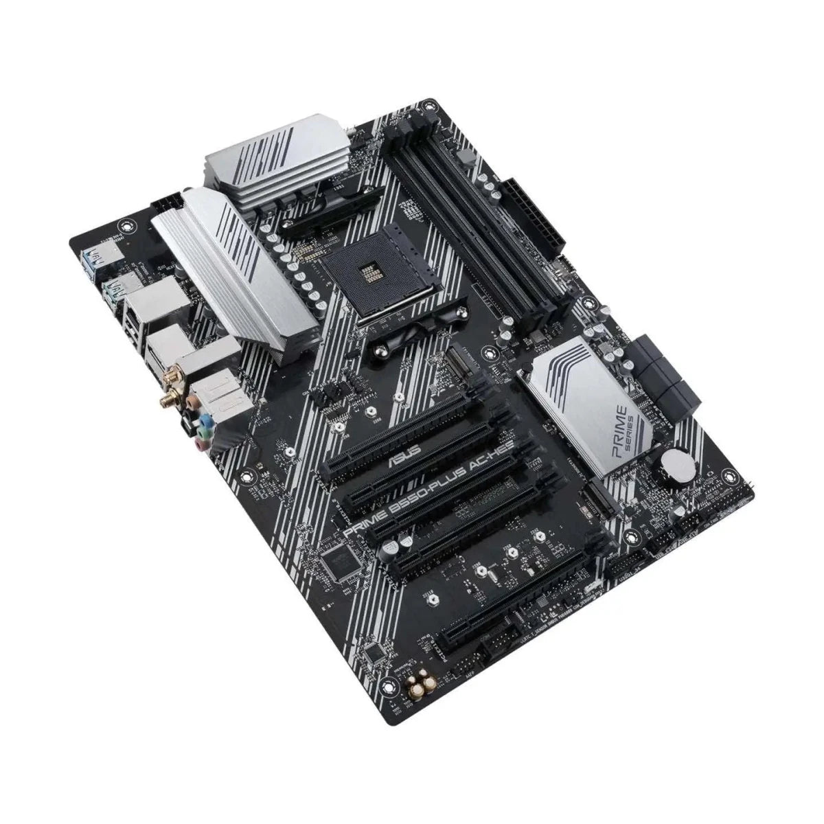 ASUS Prime B550-PLUS AC-HES ATX Motherboard AMD AM4 PCIe 4.0 WiFi 5 - Black - OPCbleu