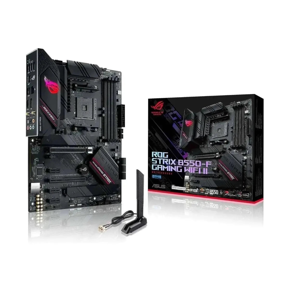 ASUS ROG Strix B550-F Gaming WiFi II ATX Motherboard PCIe 4.0 - Black - OPCbleu