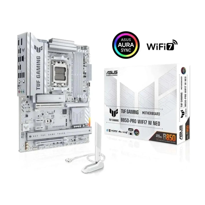 ASUS TUF Gaming B850-PRO WIFI7 W NEO AMD ATX Carte mère - Blanche