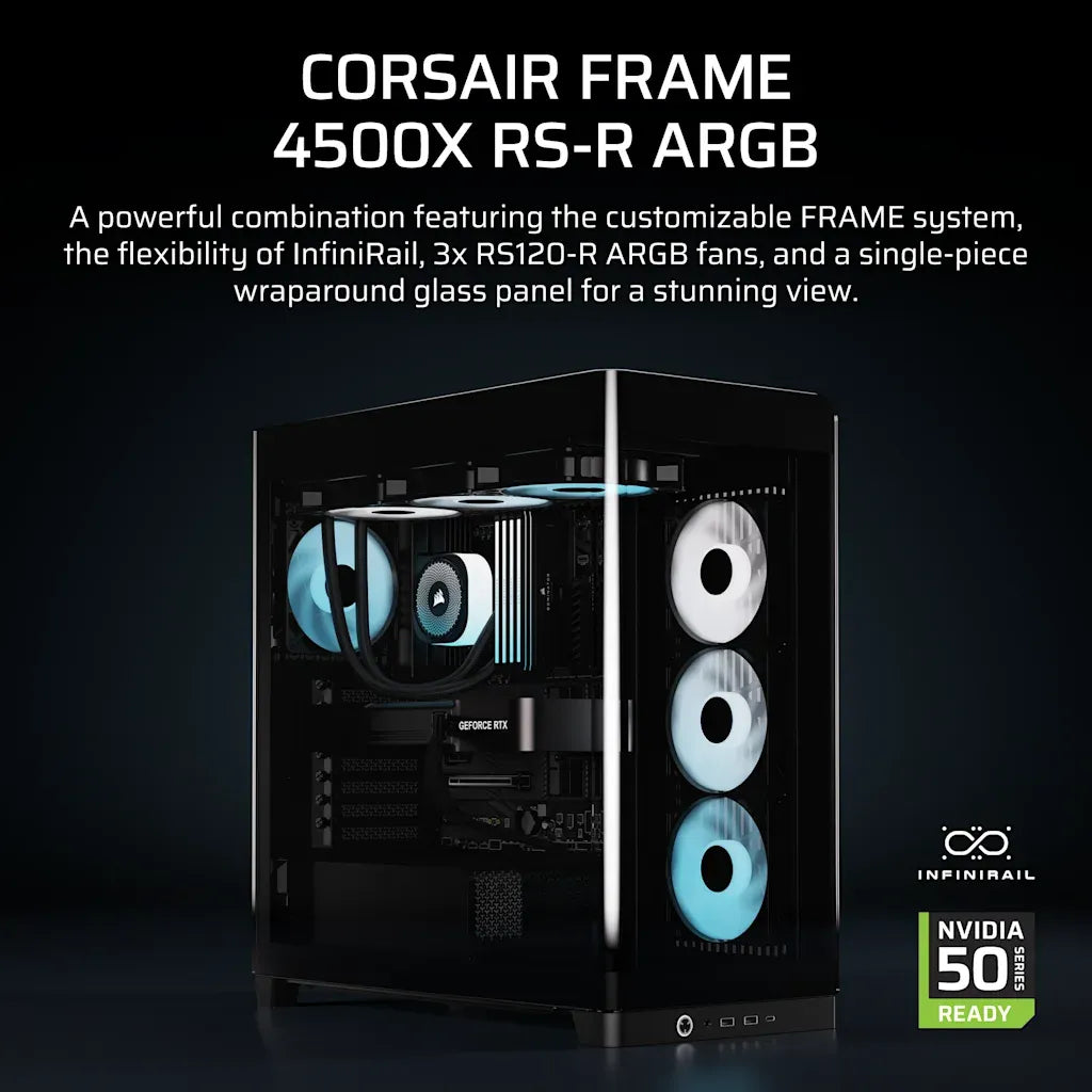 Corsair FRAME 4500X RS-R ARGB Panoramic Glass Mid-Tower PC Case