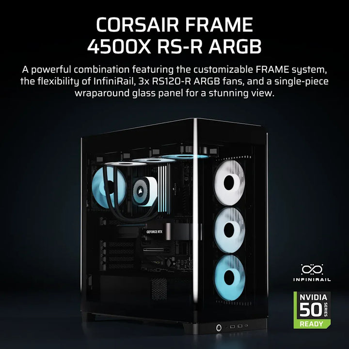 Boîtier PC Corsair FRAME 4500X RS-R ARGB Panoramic Glass