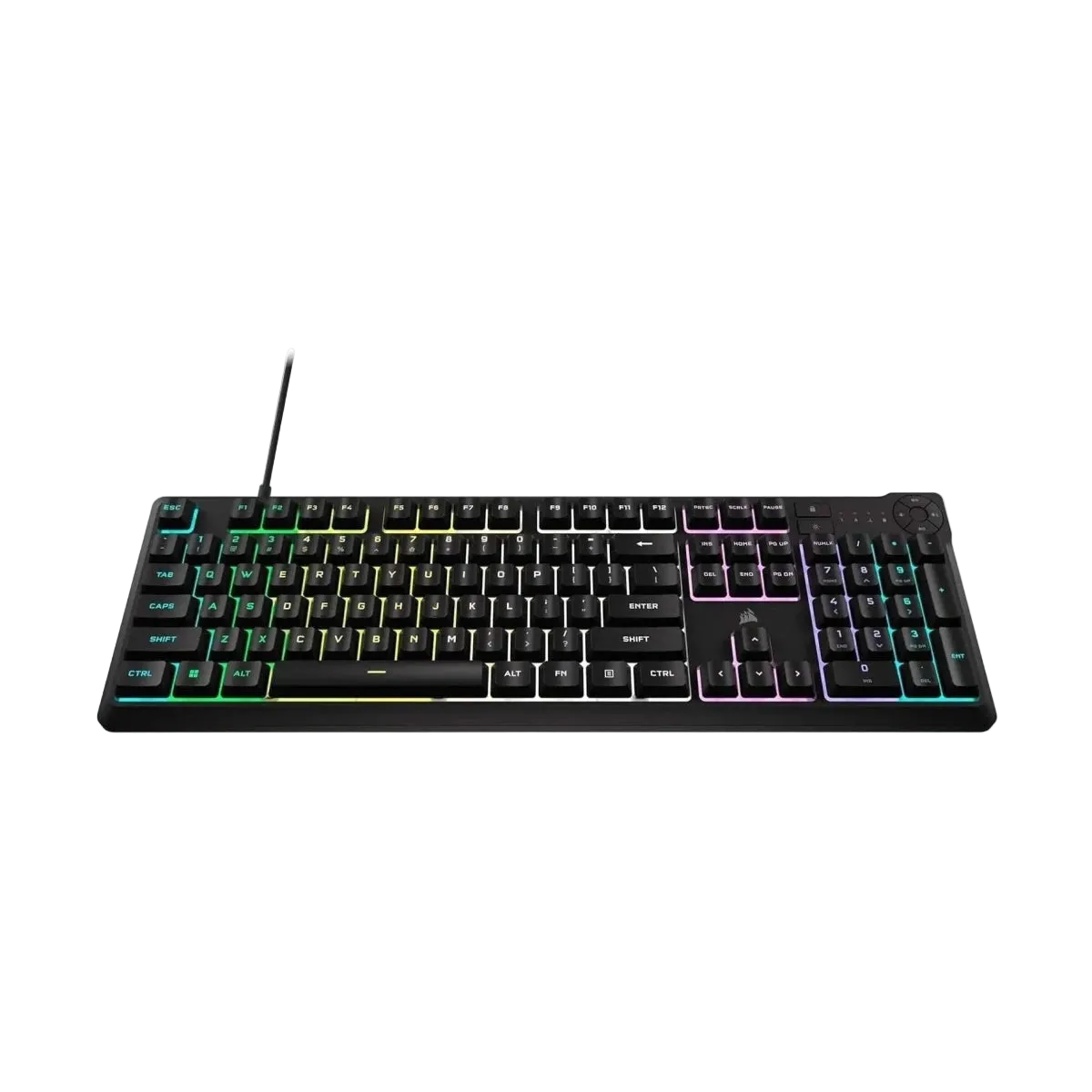 Corsair K55 CORE RGB Membrane Gaming Keyboard - Black - OPCbleu