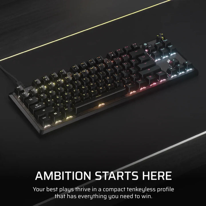 Clavier Corsair K70 CORE TKL RGB mécanique
