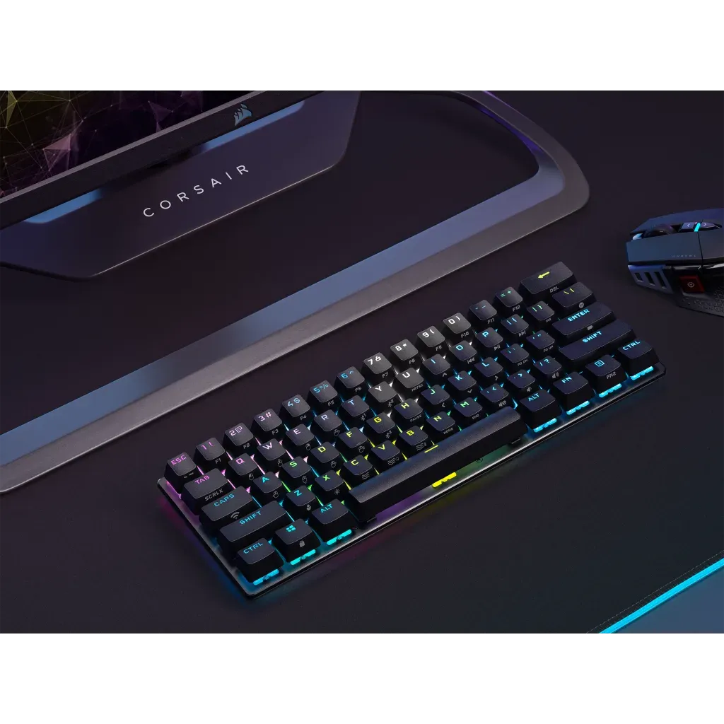 Corsair K70 PRO MINI WIRELESS 60% Mechanical CHERRY MX Red Switch Keyboard with RGB Backlighting Black