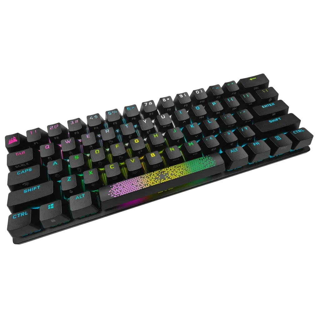 Corsair K70 PRO MINI WIRELESS 60% Mechanical CHERRY MX Red Switch Keyboard with RGB Backlighting Black