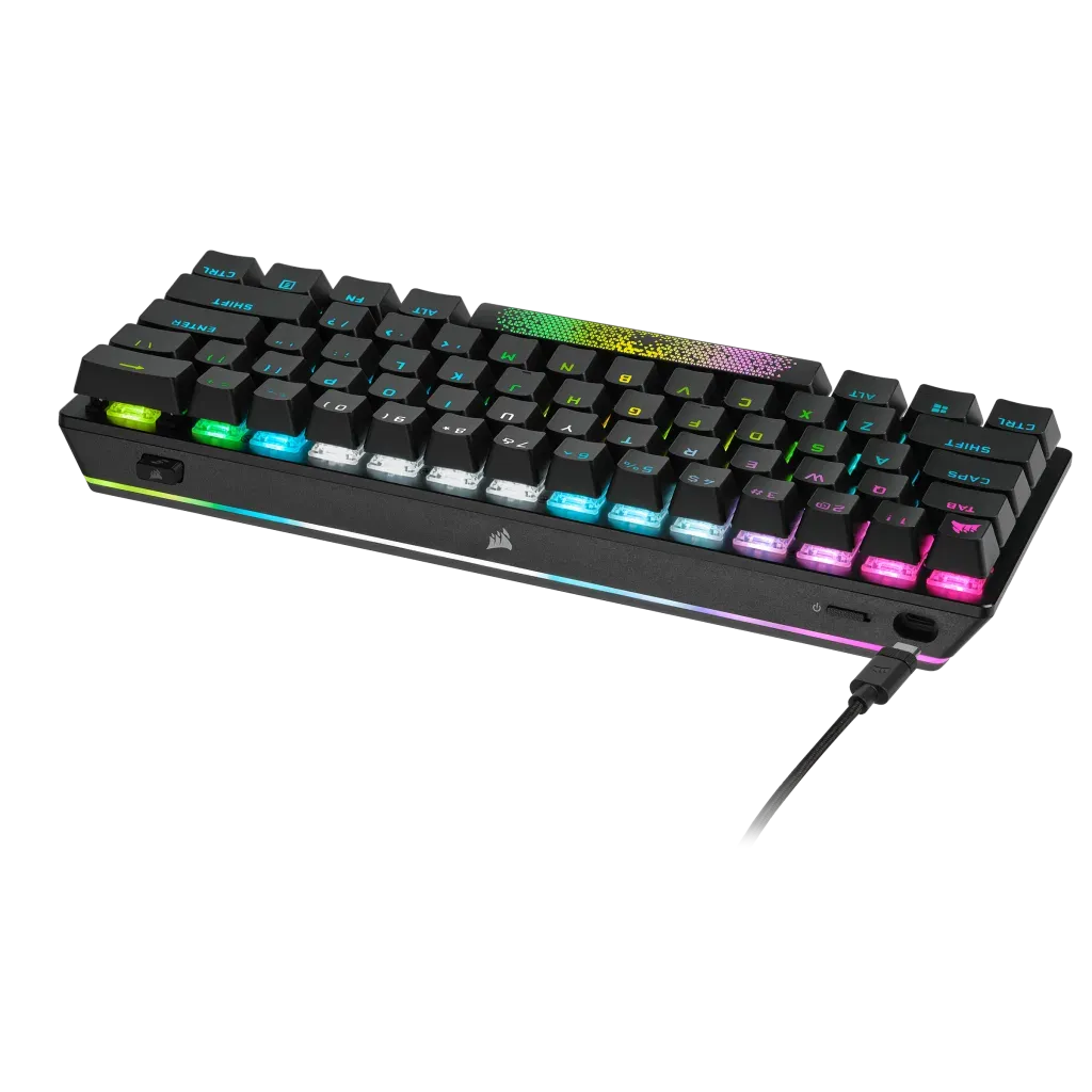Corsair K70 PRO MINI WIRELESS 60% Mechanical CHERRY MX Red Switch Keyboard with RGB Backlighting Black