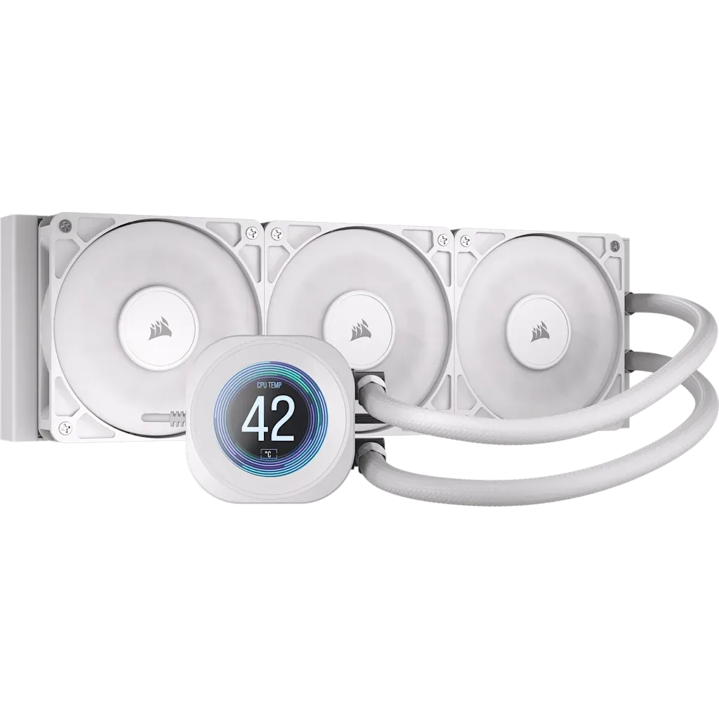 Corsair NAUTILUS 360 RS LCD Liquid CPU Cooler White