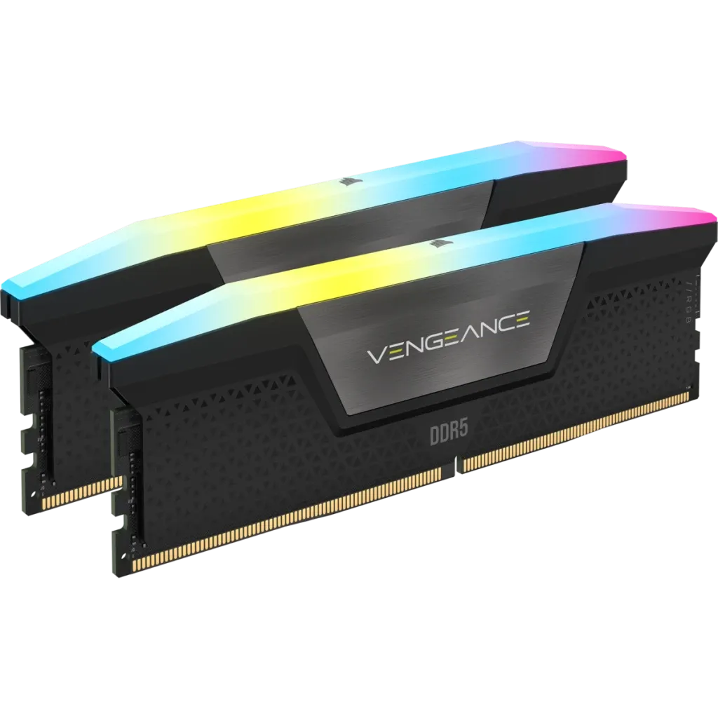 Corsair VENGEANCE RGB 96GB (2x48GB) DDR5 DRAM 5600MT/s CL40 Memory Kit