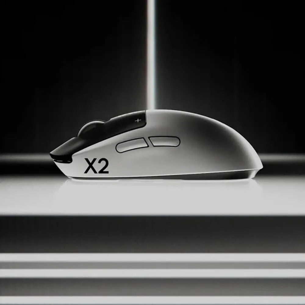 Logitech G PRO X2 SUPERSTRIKE Wireless Gaming Mouse Haptic Feedback 61g Lunar Eclipse