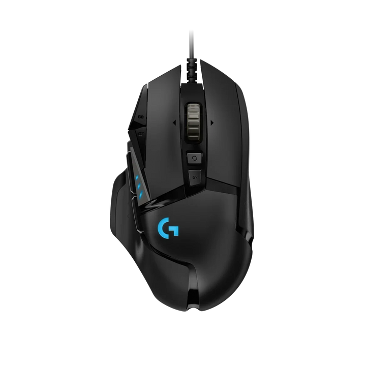 Souris gaming filaire Logitech G502 HERO - noire, vue du produit