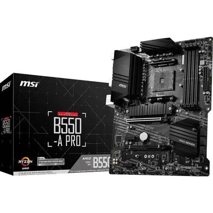 Carte Mère MSI B550-A PRO ProSeries AMD AM4 ATX – Noir