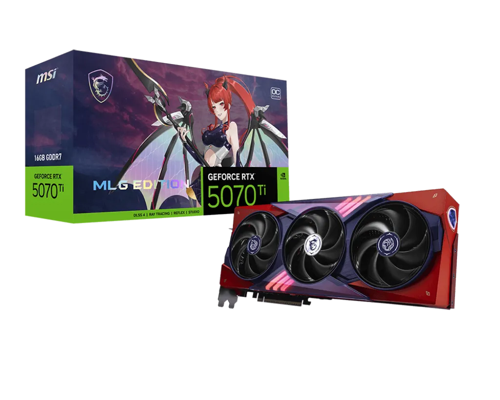 MSI GeForce RTX 5070 Ti 16G MLG Edition OC Graphics Card
