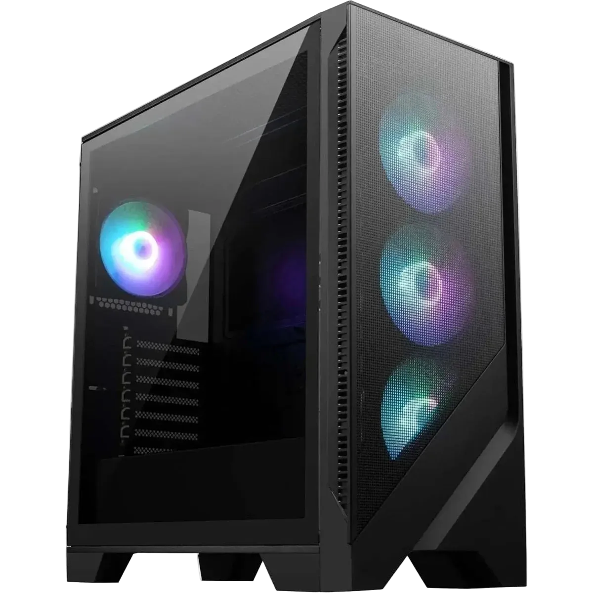 MSI MAG Forge 321R Airflow Mid-Tower PC Case - Black - OPCbleu