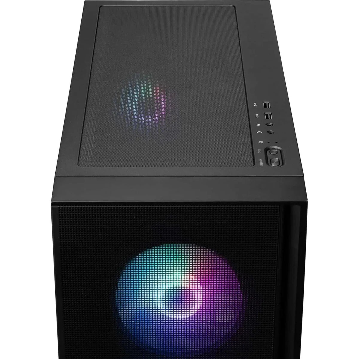 MSI MAG Forge 321R Airflow Mid-Tower PC Case - Black - OPCbleu