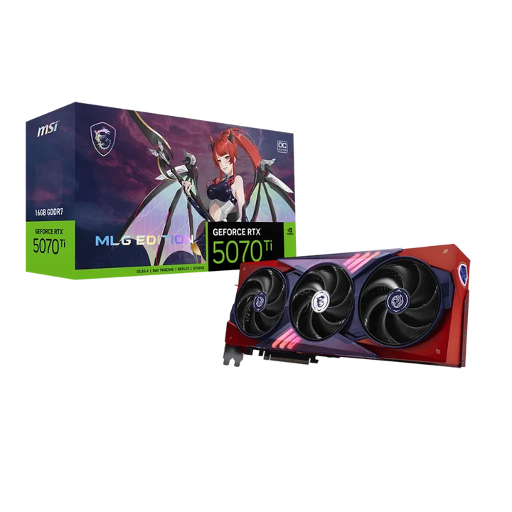 MSI GeForce RTX 5070 Ti 16G MLG Edition OC avec boîte de vente au détail