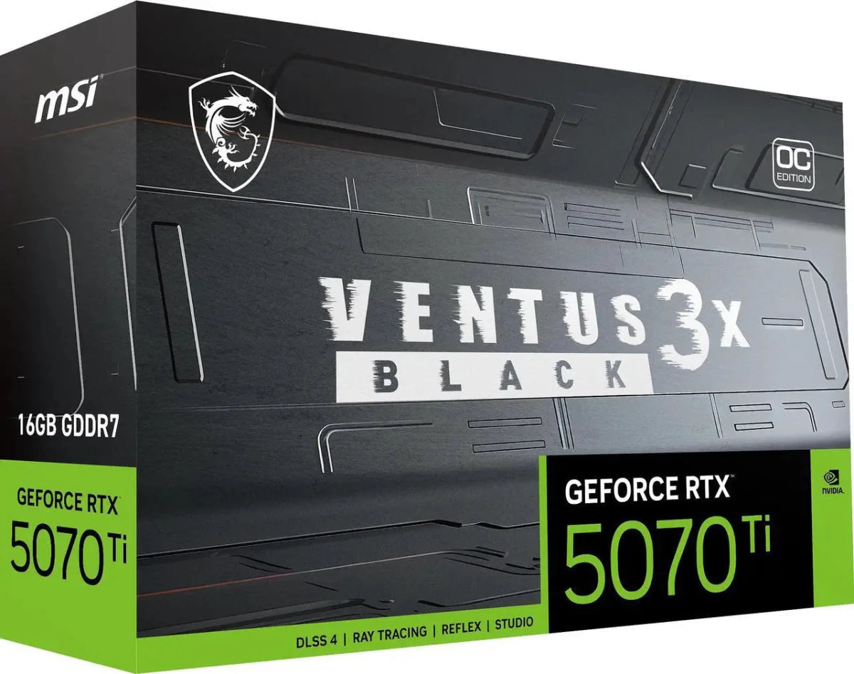 MSI Ventus GeForce RTX 5070 Ti 16GB GDDR7 Graphics Card MSI