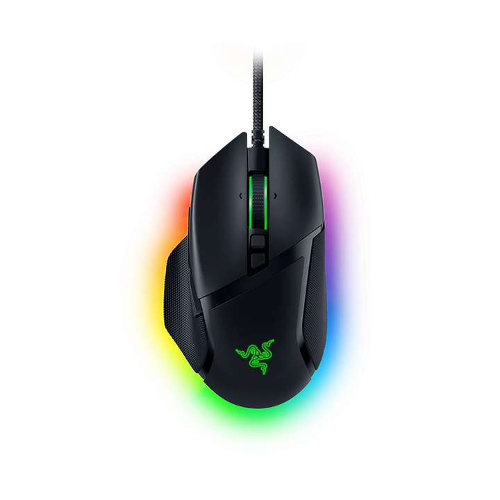 Souris gaming filaire Razer Basilisk V3 noire - vue officielle transparente du produit