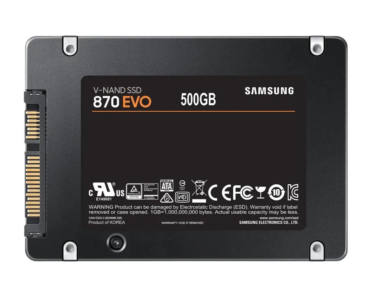 Samsung 870 EVO 500GB SATA III 2.5 Inch Internal SSD - OPCbleu