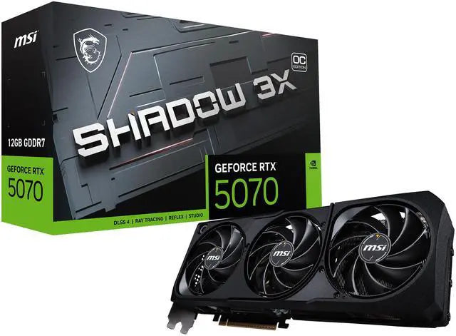 MSI Shadow GeForce RTX 5070 12GB GDDR7 PCIe 5.0 ATX Graphics Card
