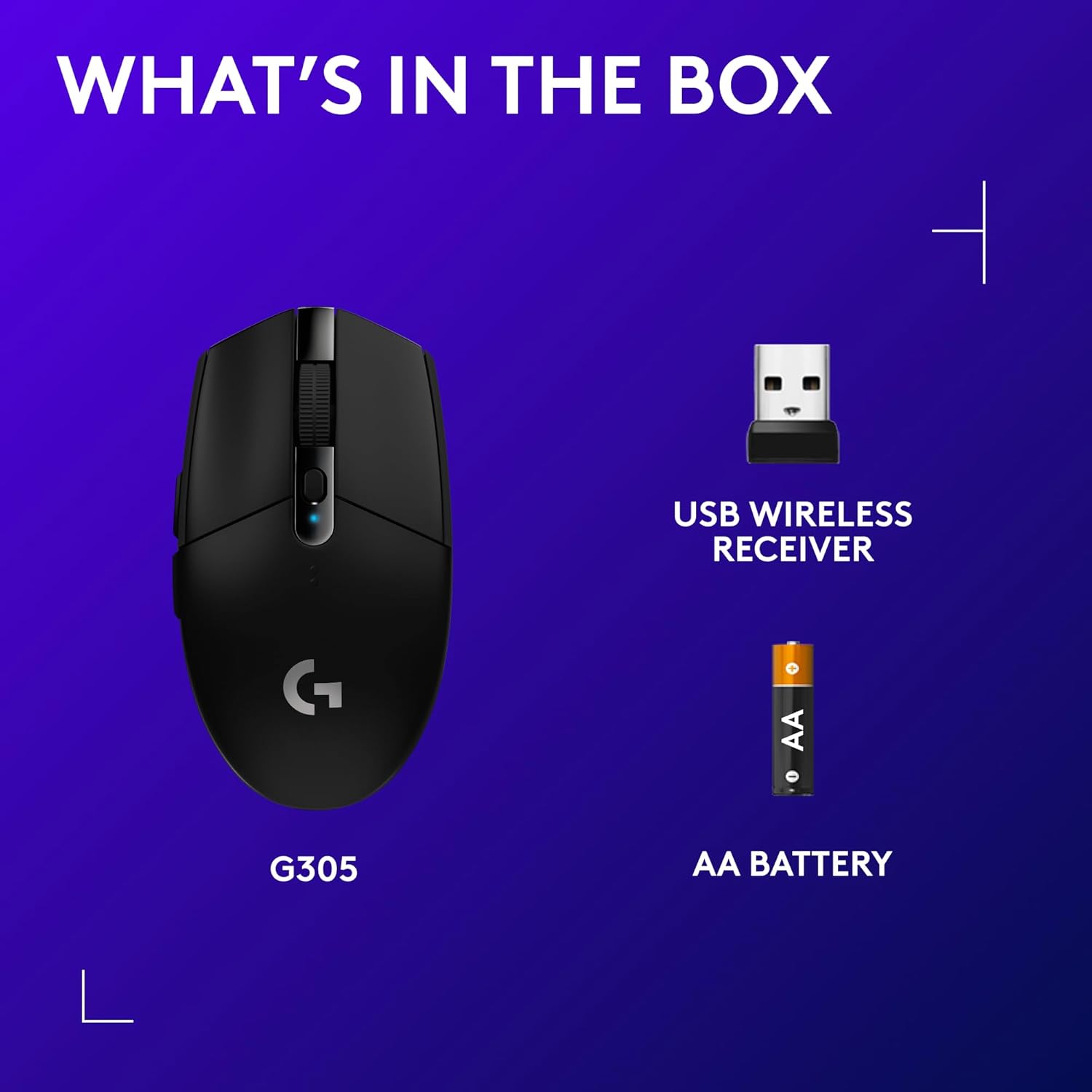 Logitech G G305 LIGHTSPEED Wireless Gaming Mouse HERO Sensor 12000 DPI