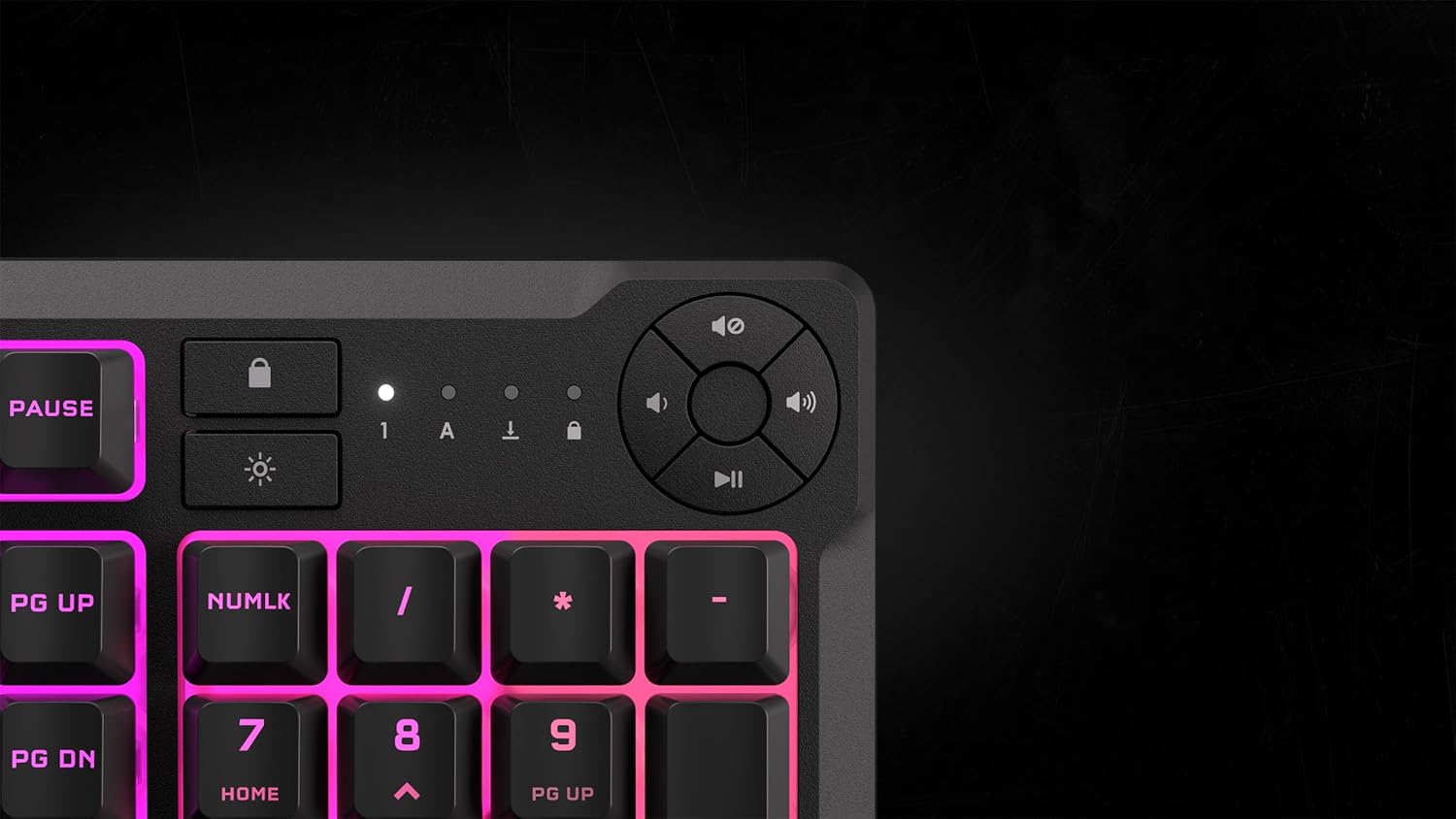Corsair K55 CORE RGB Membrane Gaming Keyboard Ten-Zone Black