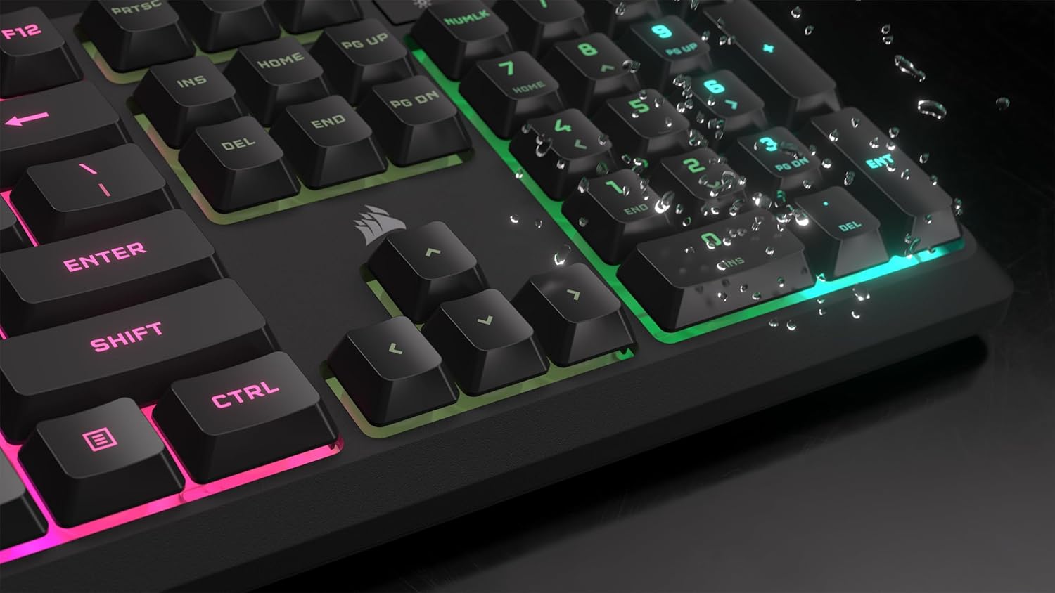Corsair K55 CORE RGB Membrane Gaming Keyboard Ten-Zone Black