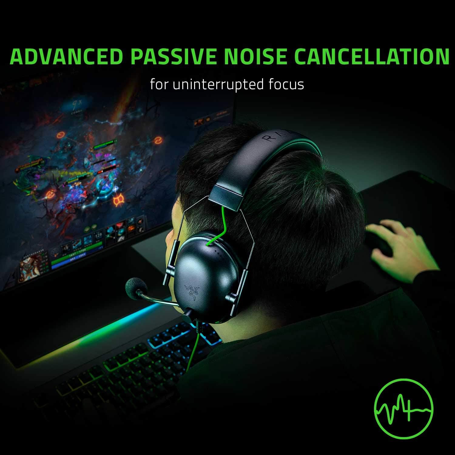 Razer BlackShark V2 X Gaming Headset 50mm Drivers Black