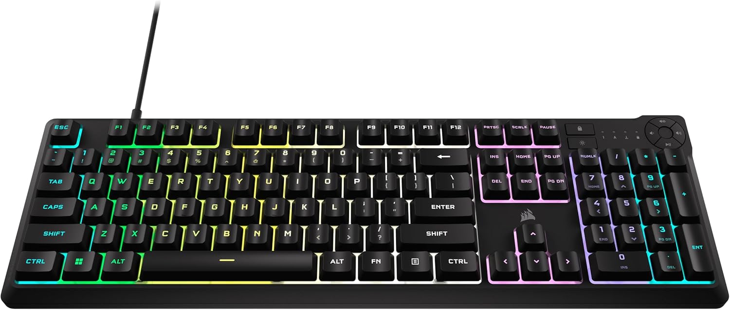 Corsair K55 CORE RGB Membrane Gaming Keyboard Ten-Zone Black