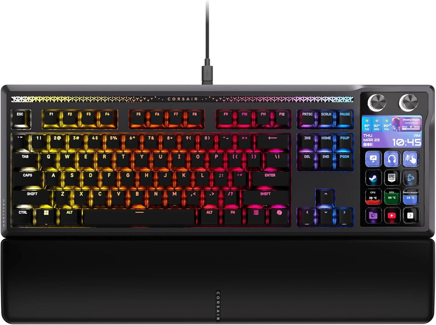 Corsair Galleon 100 SD Mechanical Gaming Keyboard with Stream Deck Black