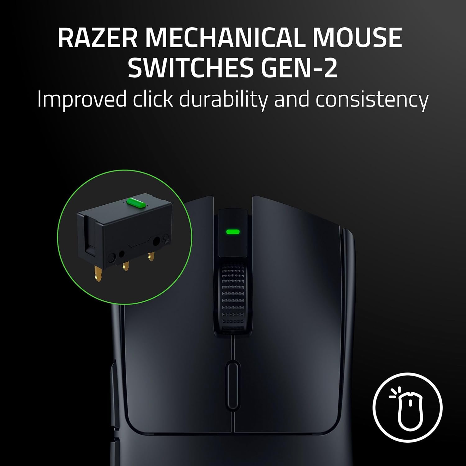 Razer Viper V3 HyperSpeed Wireless Esports Gaming Mouse 82g Lightweight Classic Black