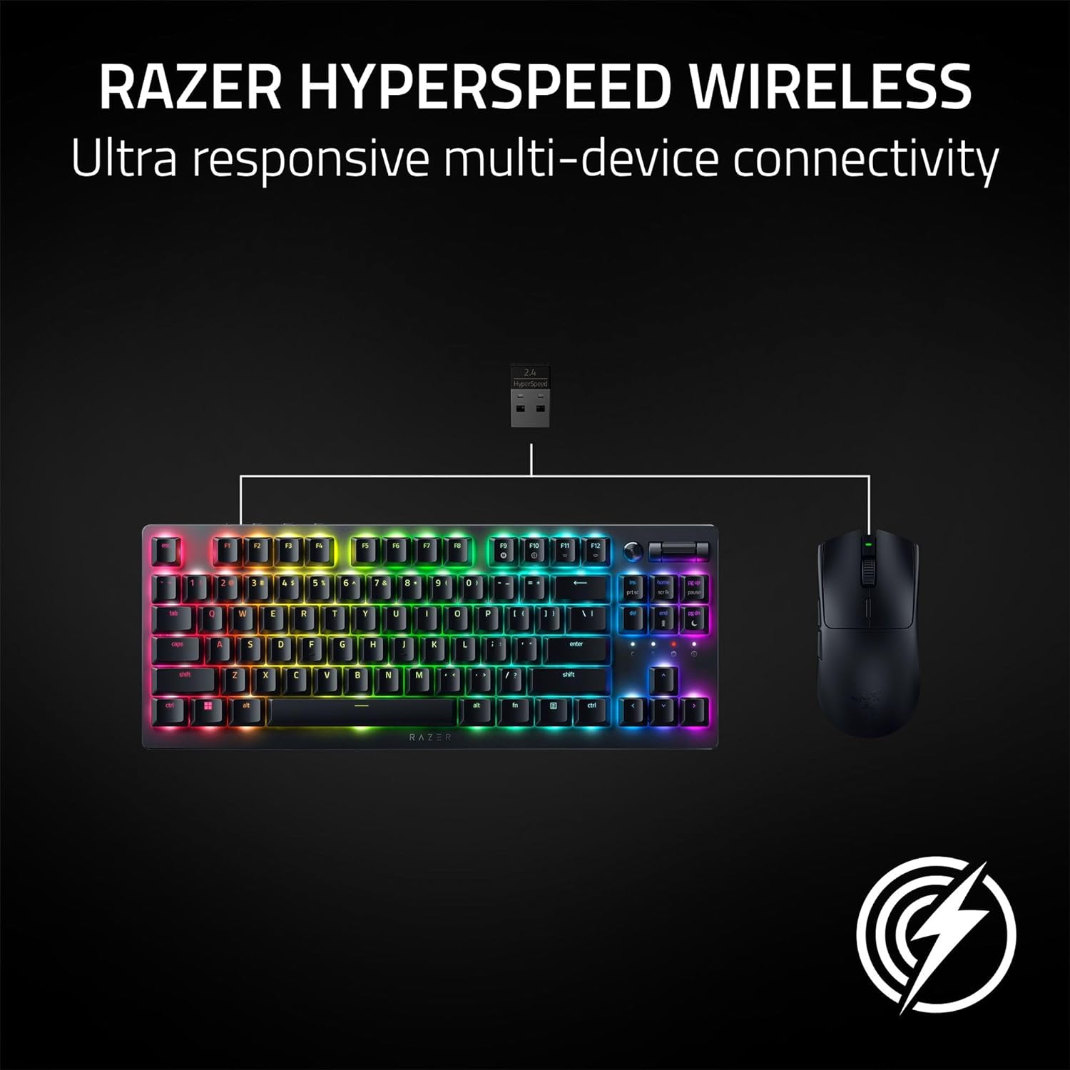 Razer Viper V3 HyperSpeed Wireless Esports Gaming Mouse 82g Lightweight Classic Black