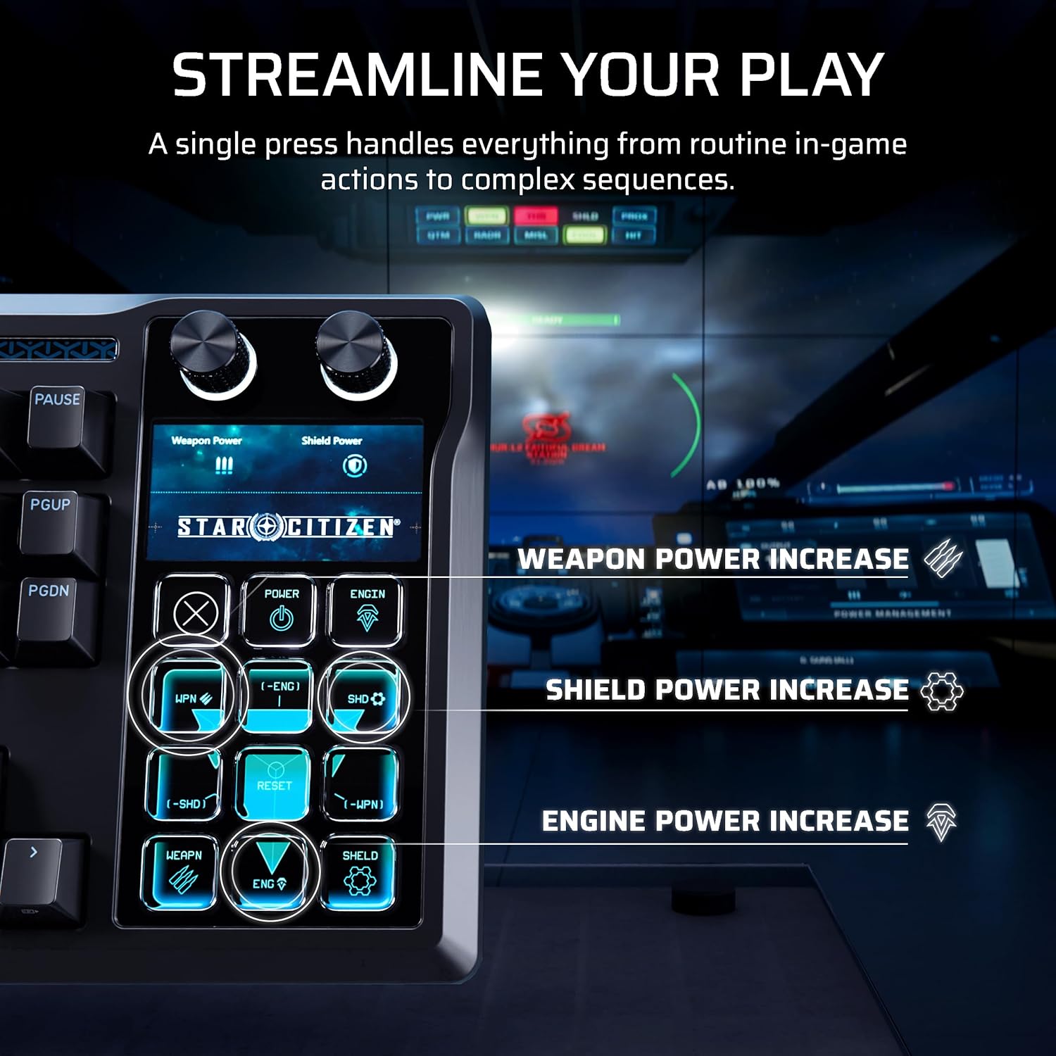 Corsair Galleon 100 SD Mechanical Gaming Keyboard with Stream Deck Black