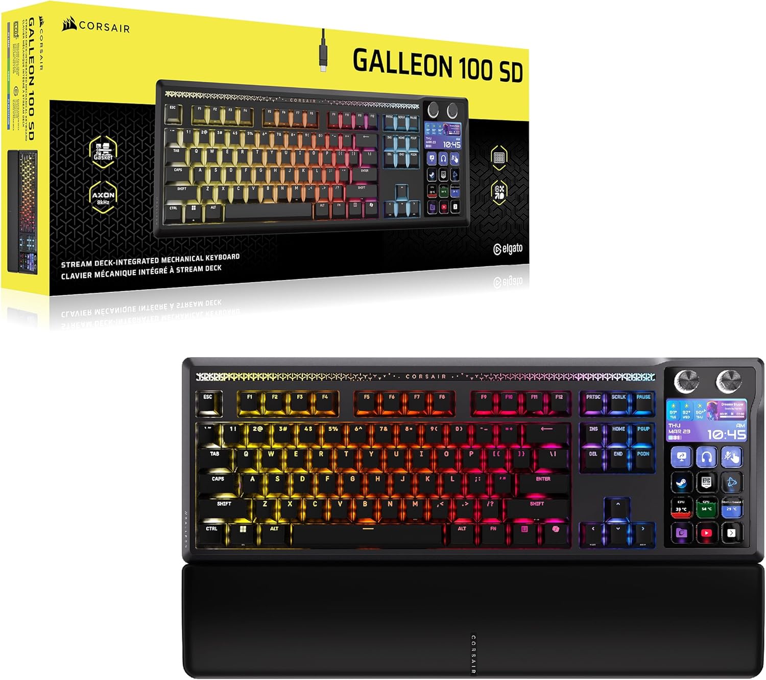 Corsair Galleon 100 SD Mechanical Gaming Keyboard with Stream Deck Black
