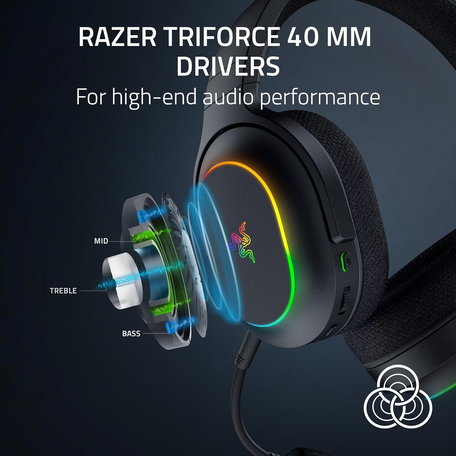Razer Barracuda X Chroma Gaming Headset 70hr 2.4GHz Black