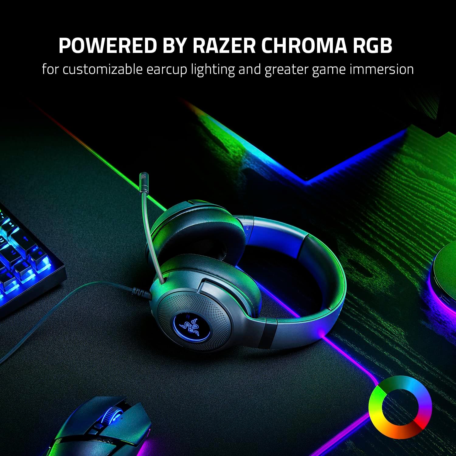 Razer Kraken V3 X Wired USB Gaming Headset 285g Black