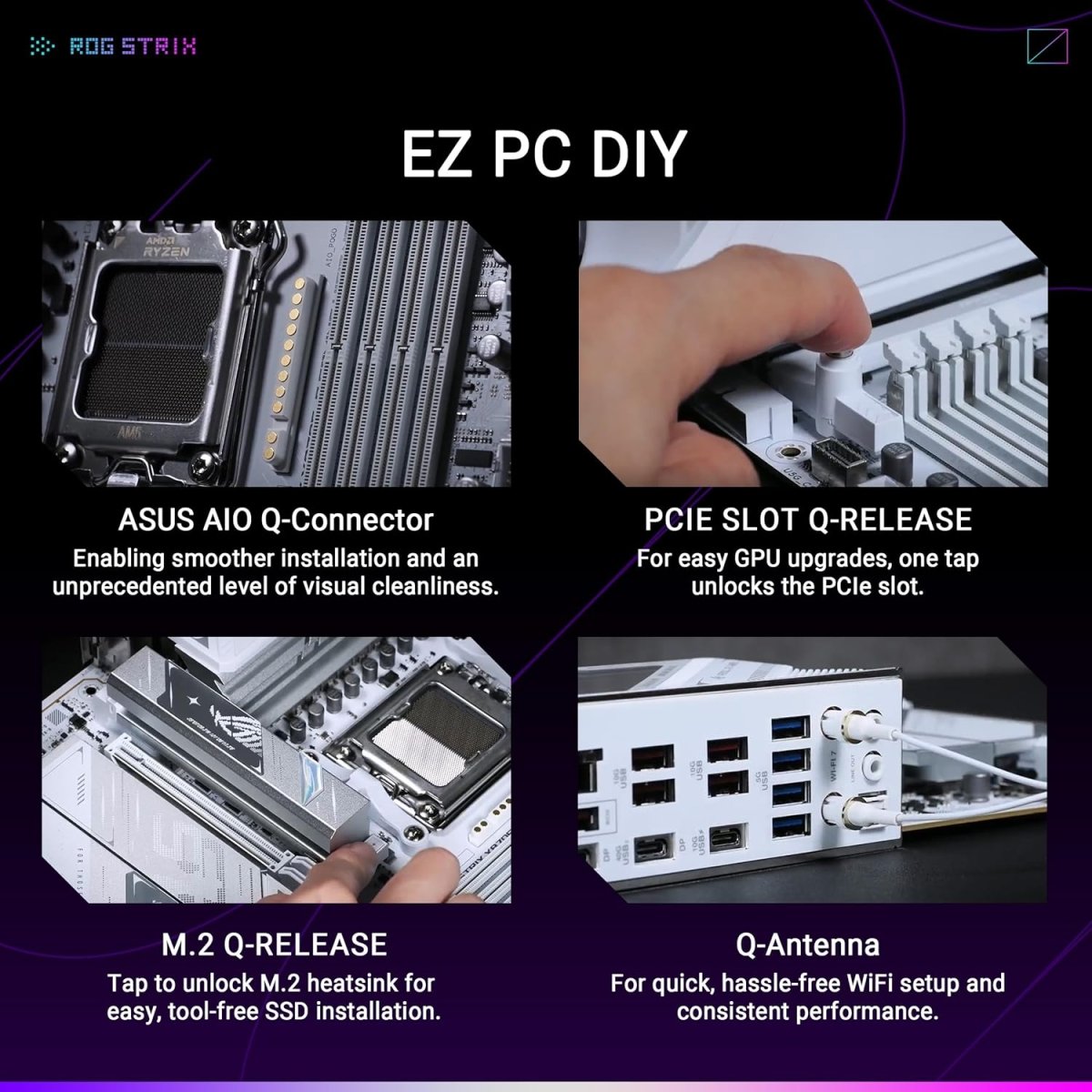 ASUS ROG Strix X870E-A Gaming WIFI7 NEO AMD ATX Motherboard 16+2+2 Power Stages - OPCbleu