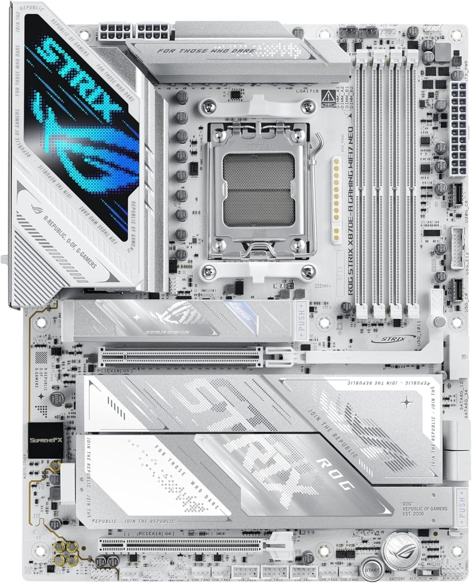 ASUS ROG Strix X870E-A Gaming WIFI7 NEO AMD ATX Motherboard 16+2+2 Power Stages - OPCbleu