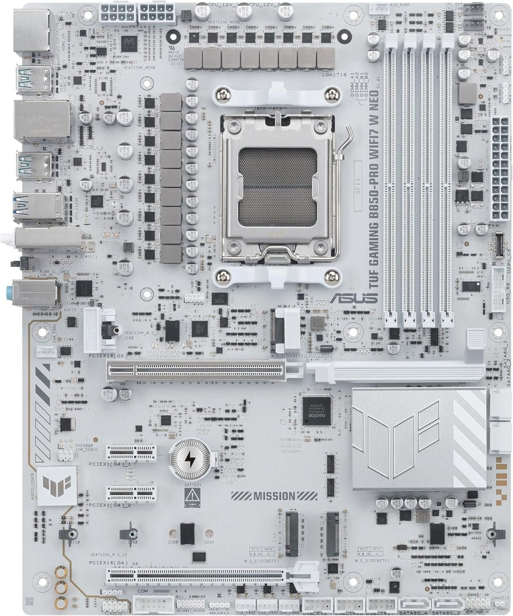 ASUS TUF Gaming B850-PRO WIFI7 W NEO AMD ATX Motherboard - OPCbleu