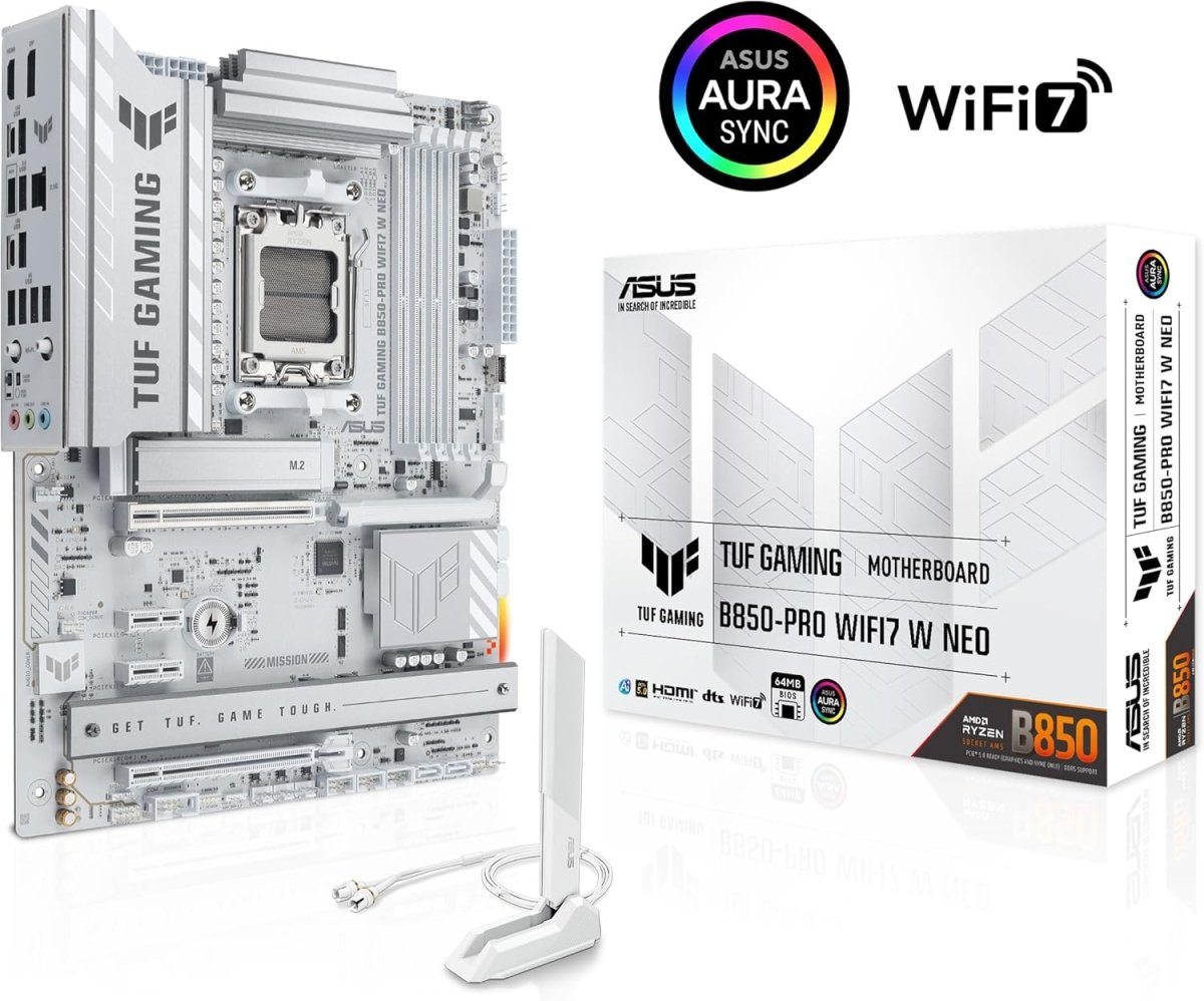 ASUS TUF Gaming B850-PRO WIFI7 W NEO AMD ATX Motherboard - OPCbleu