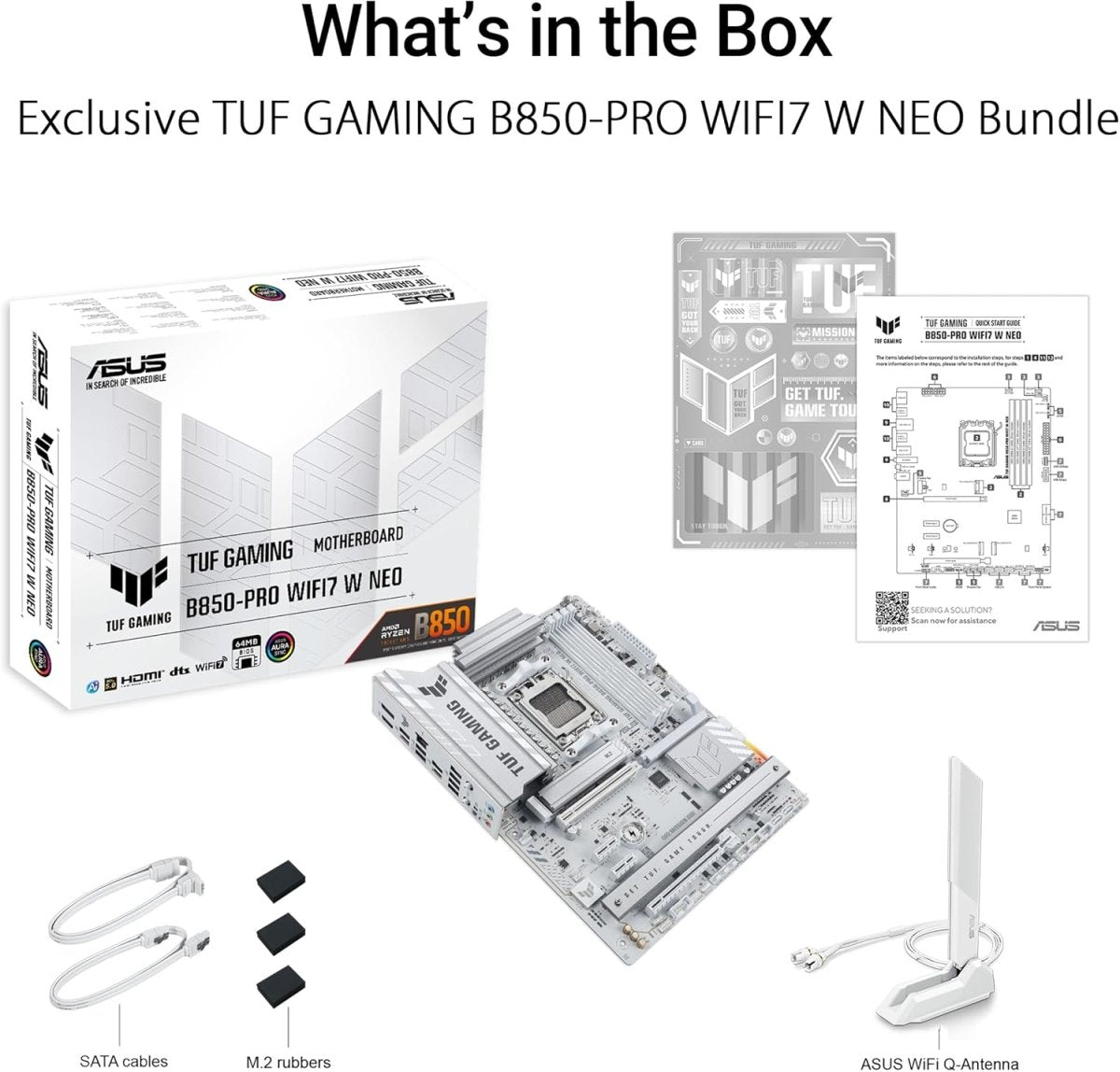 ASUS TUF Gaming B850-PRO WIFI7 W NEO AMD ATX Motherboard - OPCbleu