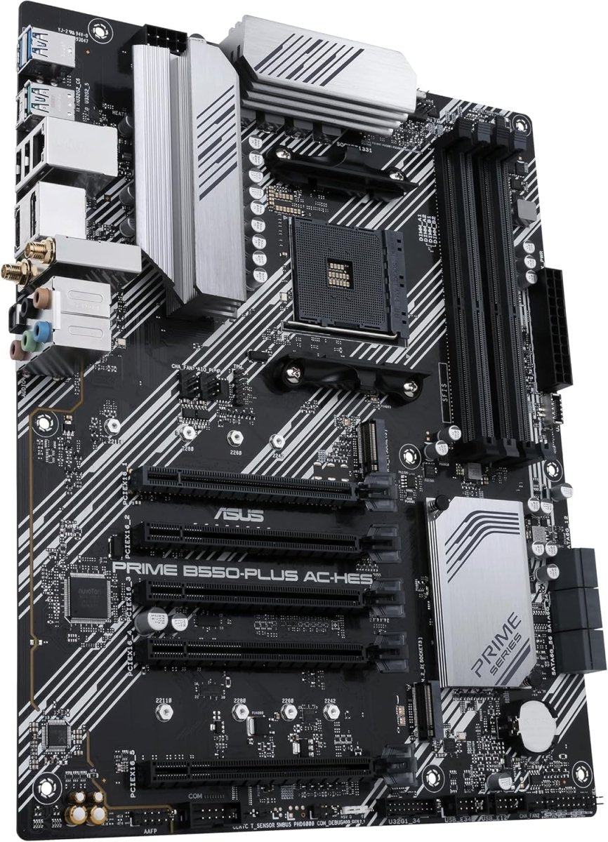 Asus Prime B550-PLUS AC-HES ATX Motherboard AMD AM4 PCIe 4.0 WiFi 5 - OPCbleu