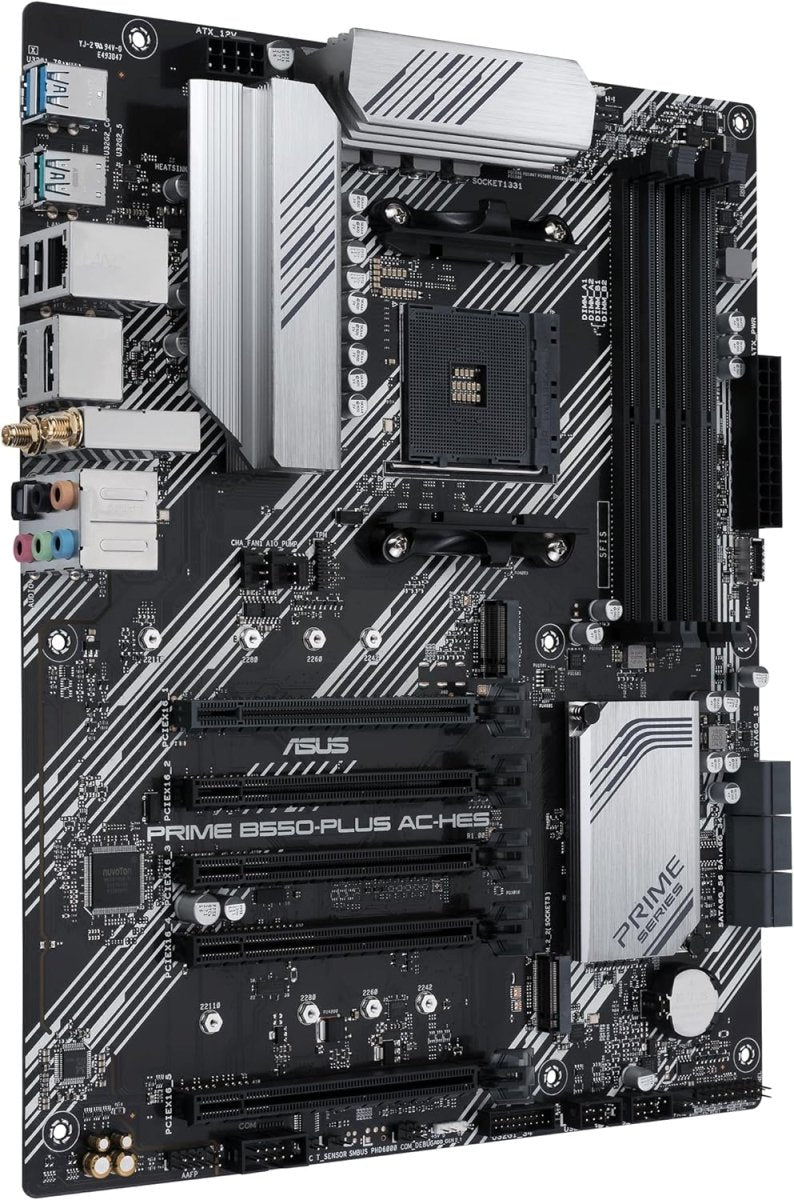Asus Prime B550-PLUS AC-HES ATX Motherboard AMD AM4 PCIe 4.0 WiFi 5 - OPCbleu