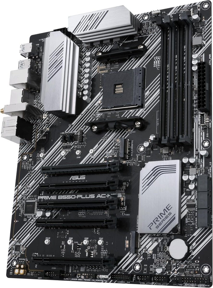 Asus Prime B550-PLUS AC-HES ATX Motherboard AMD AM4 PCIe 4.0 WiFi 5 - OPCbleu