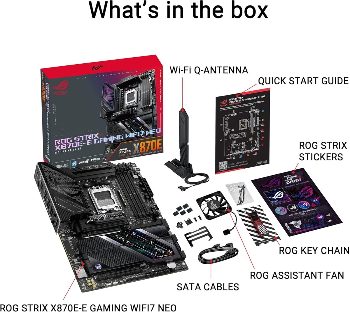 Asus ROG Strix X870E-E Motherboard 18+2+2 Power Stages WiFi 7 - OPCbleu